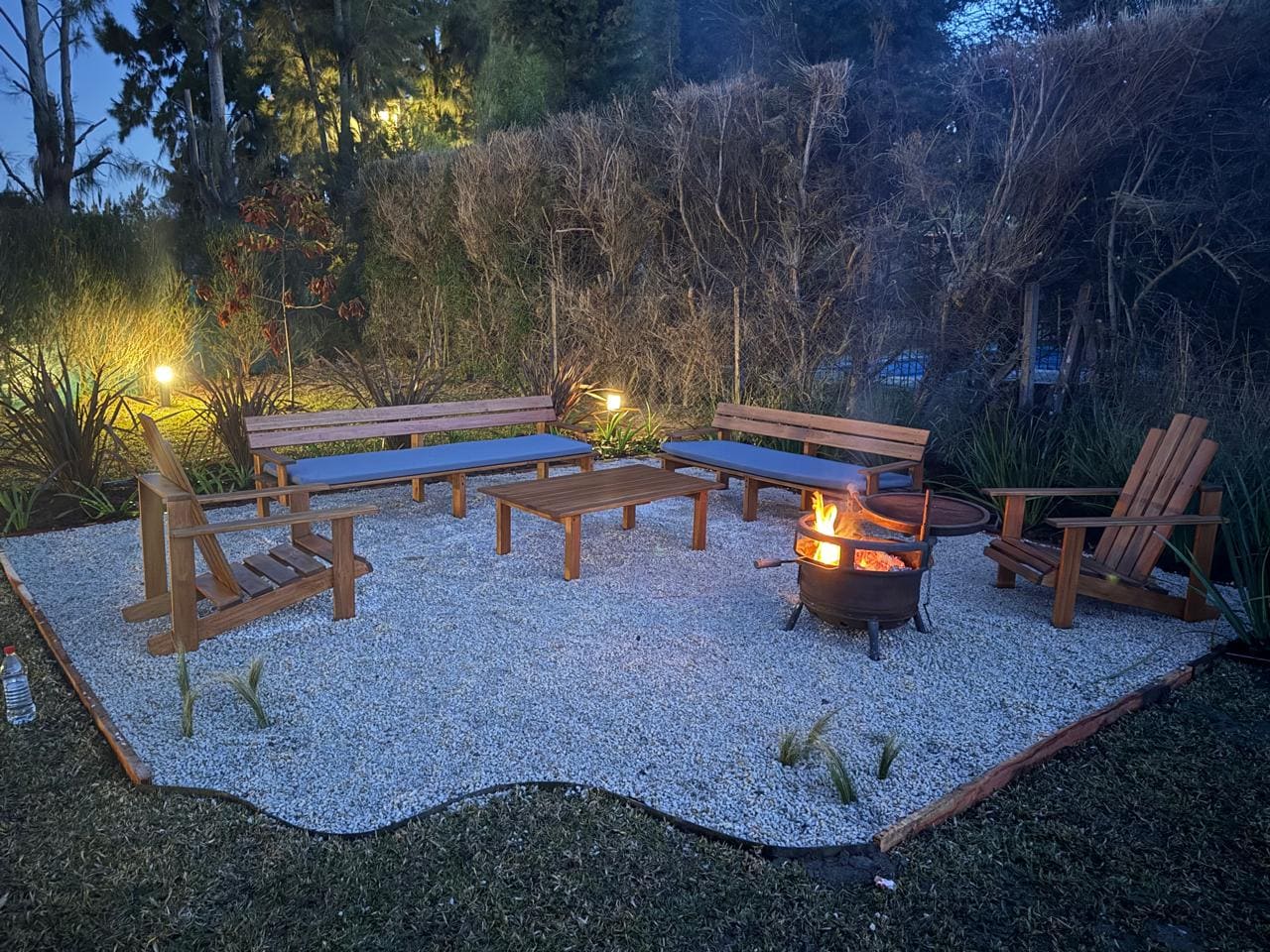 Juego de camastros y living exterior modelo 2