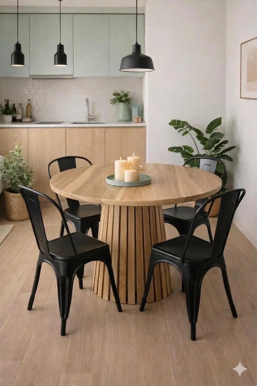 Mesa de madera maciza artesanal modelo 10